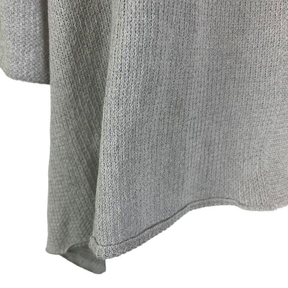Terra SJ Apparel Womens Light Gray 100% Linen Knit Summer Sweater Lagenlook M - Picture 11 of 16